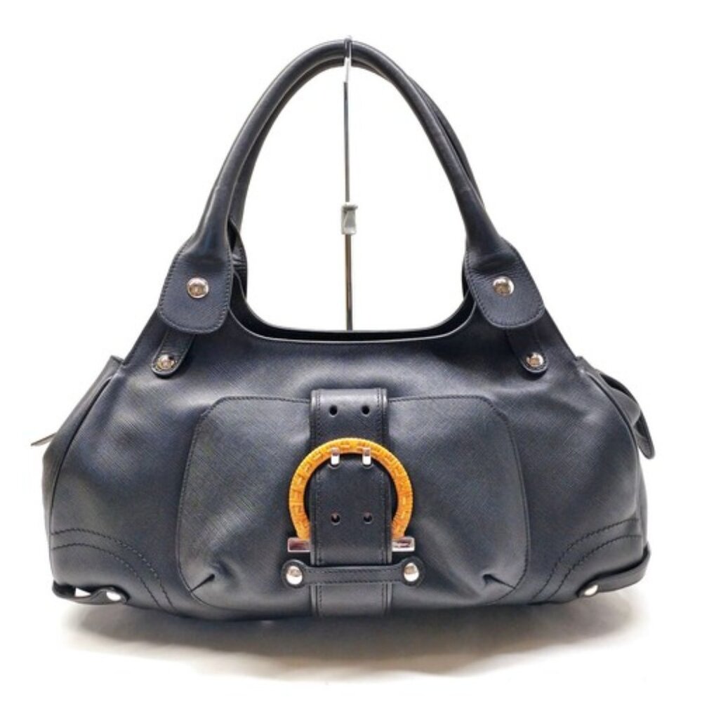 Ferragamo Hand Bag Black Leather 3135147